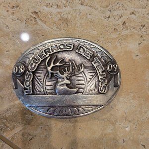 Vintage real silver belt buckle
